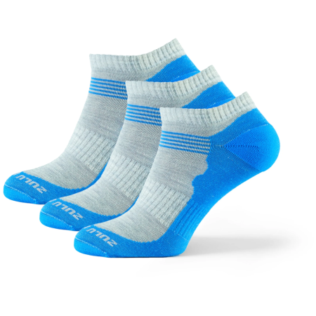 Calcetines Zulu Merino Summer 3-pack azul/gris blue/grey
