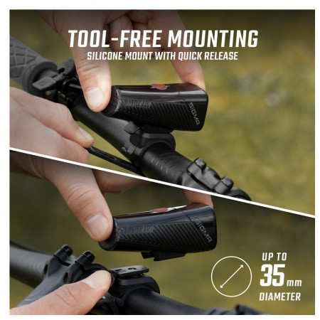 Luz delantera / trasera Sigma Buster 150 + Nugget II. Flash