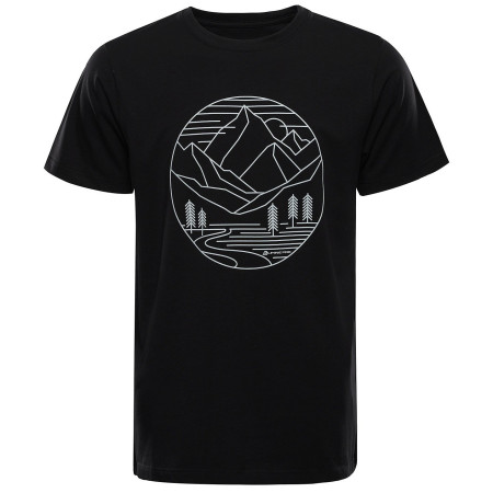 Camiseta de hombre Alpine Pro Morol negro BLACK VARIANTA PC