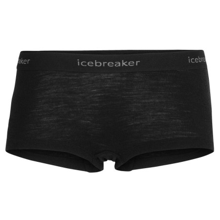 Calzoncillos bóxer funcionales para mujer Icebreaker 175 Everyday Boy Shorts negro Black