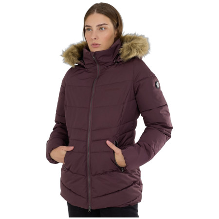 Abrigo de invierno para mujer Fundango Prue Padded Jacket rosa/violeta light aubergine
