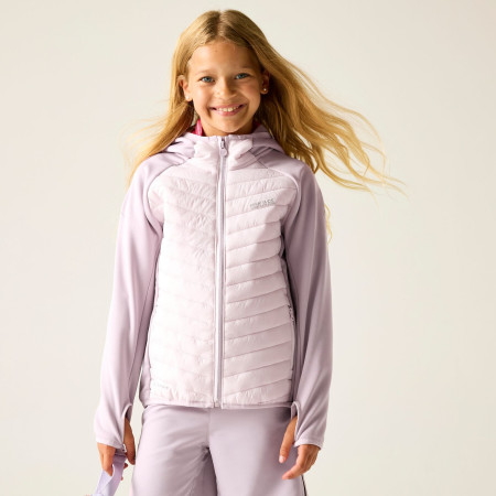 Chaqueta para niños Regatta Junior Andreson Hybrid PowLilPinHze