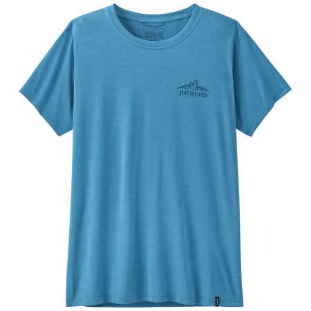 Camiseta de mujer Patagonia Women's Capilene Cool Daily Shirt - Cloud Crag azul Shore Blue - Light Shore Blue X-Dye