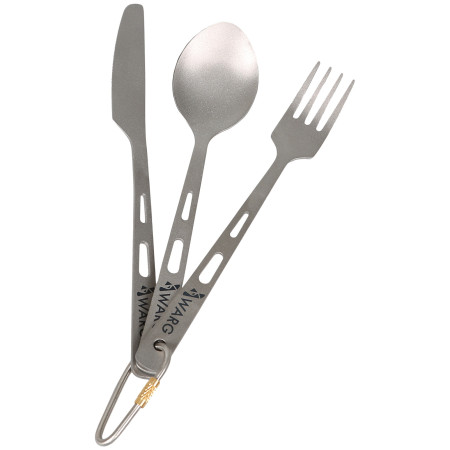 Juego de cubiertos Warg Hyperion Titan Cutlery Set gris grey