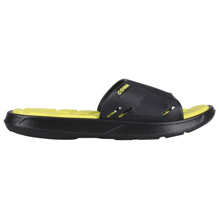 Pantuflas de hombre Coqui Mikel A6191 negro/amarillo