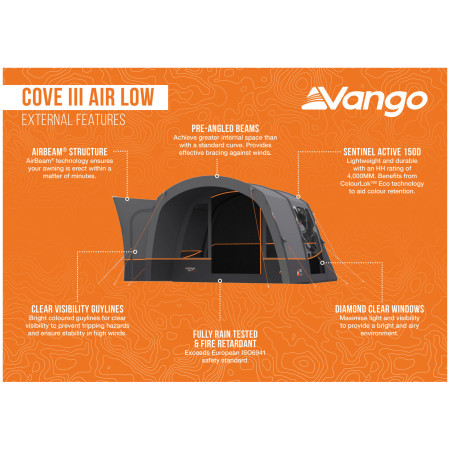 Carpa de autocaravana/furgoneta Vango Cove III Air Mid