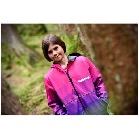Chaqueta softshell para niños WAMU Mozaika purple