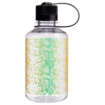 Botella Nalgene Narrow Mouth Animal Print 500 ml verde/amarillo Clear Rainbow Snake