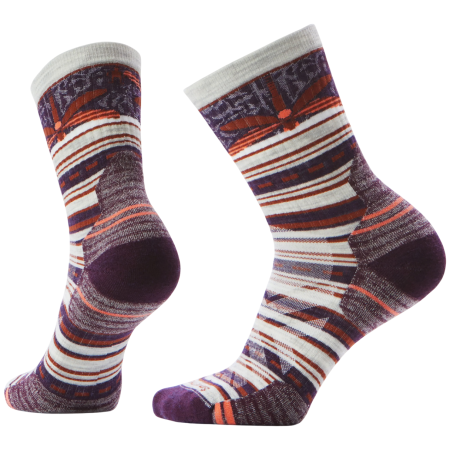 Calcetines de mujer Smartwool W Hike Targeted Cushion Dragon Stitch Mid Crew negro/naranja ASH