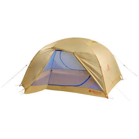 Tienda de campaña de senderismo Marmot Limelight UL 3P beige/azul LIGHT OAK / TRAIL BLUE