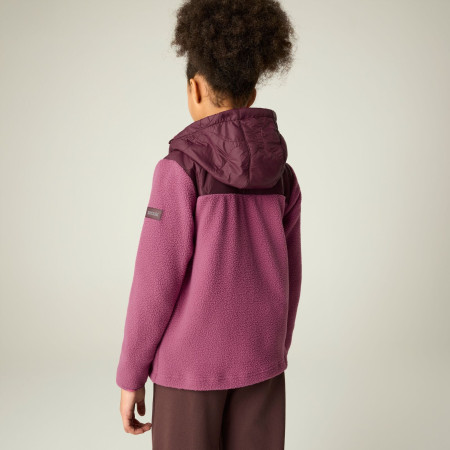 Sudadera para niños Regatta Myla Hybrid Jacket Fig/Violet