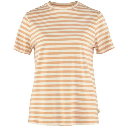 Camiseta de mujer Fjällräven Striped T-shirt W amarillo/blanco Landsort Pink-Chalk White