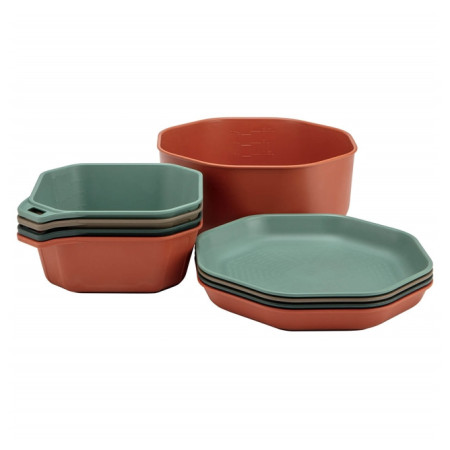 Vajilla Gerber Compleat Tableware Set rojo/verde