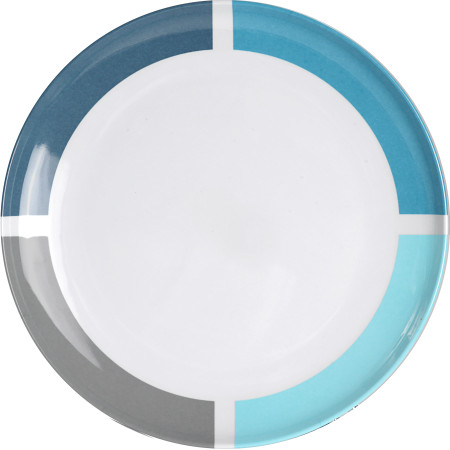 Plato Brunner Aquarius Dinner plate blanco/azul