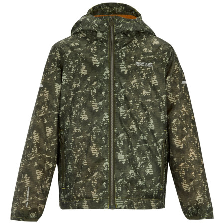 Chaqueta para niños Regatta Printed Lever II LiSagLinCamo verde oscuro LiSagLinCamo
