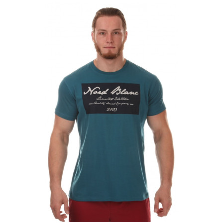 Camiseta de hombre Nordblanc Unique azul Bak