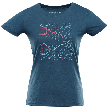 Camiseta de mujer Alpine Pro Nega 2 azul moroccan blue