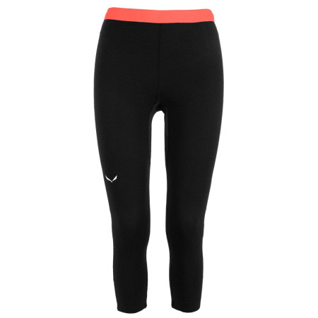 Calzoncillos de tres cuartos para mujer Salewa Cristallo Warm Amr W 3/4Tight. negro black out