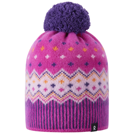 Gorro para niños Reima Pohjoinen Plum Purple violeta Plum Purple