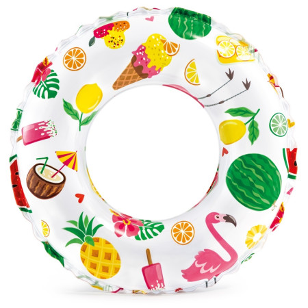 Flotador Intex Lively Print Swim Ring 59241NP amarillo/verde NoveltyDelights
