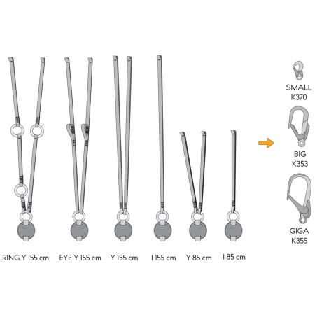 Absorbedor de energía Singing Rock Reactor 140 "I" 85 cm