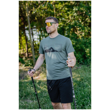 Camiseta de hombre MOOA Merino Lyolite Highlander 150 Short