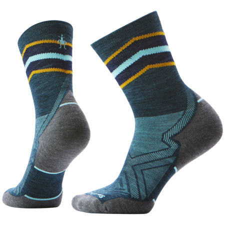 Calcetines de mujer Smartwool W Run Targeted Cushion Mid Crew azul/gris TWILIGHT BLUE