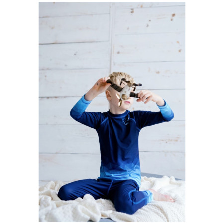 Camiseta funcional para niños WAMU Mozaika dark blue