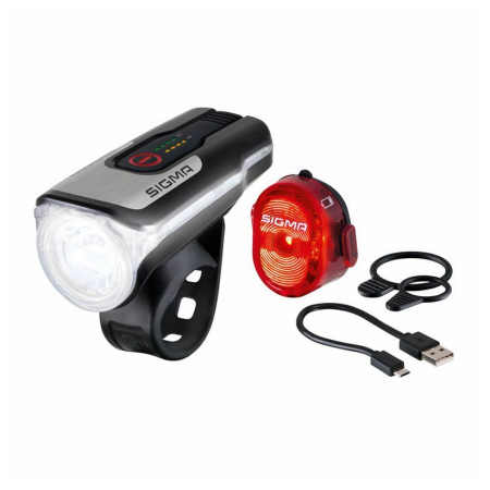 Luz delantera / trasera Sigma Aura 80 USB + Nugget II.