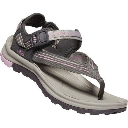 Sandalias de mujer Keen Terradora II Toe Post gris oscuro DarkGray/DawnPink