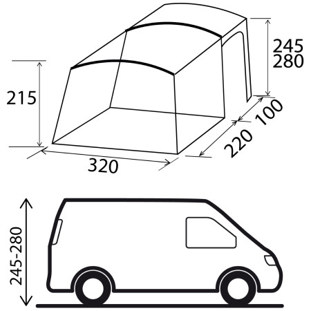 Carpa de autocaravana/furgoneta Brunner Trails