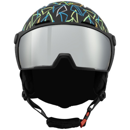 Casco de esquí para niños Blizzard Flash Visor junior ski helmet negro black/multicolor