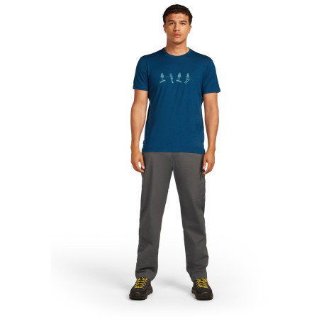 Camiseta de hombre Icebreaker Men Merino 150 Tech Lite SS Tee Snow Day