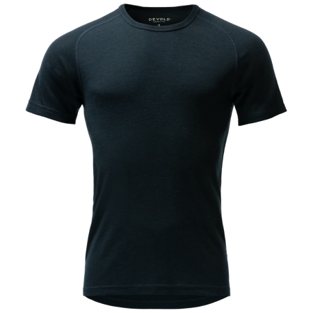 Camiseta funcional de hombre Devold Adventure Merino 190 Tee Man azul oscuro Ink