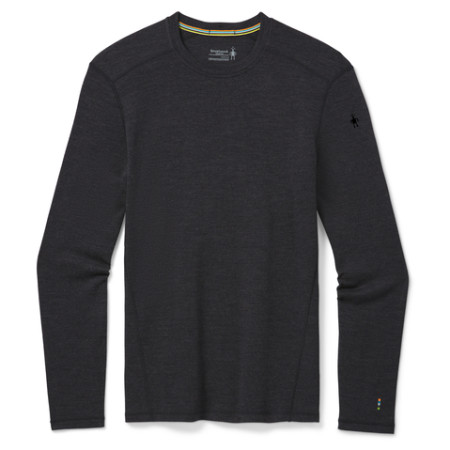 Camiseta funcional de hombre Smartwool M Classic Thermal Merino Base Layer Crew Boxed 2022 gris oscuro charcoal heather