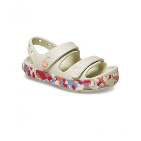 Sandalias para niños Crocs Crocband Cruiser Glow Confetti Band Sandal Summit White/Guava blanco/rosa Summit White/Guava