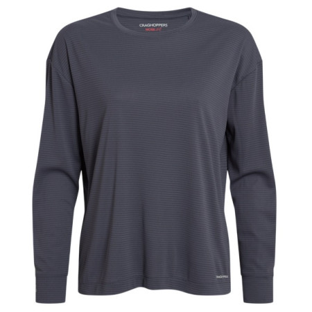Camiseta de mujer Craghoppers NosiLife SolarShield+ Long Sleeved T-Shirt gris oscuro Anthracite
