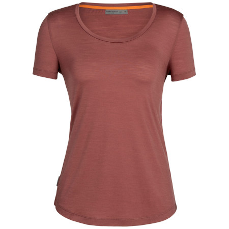 Camiseta de mujer Icebreaker Women Sphere II SS Scoop Tee rojo grape