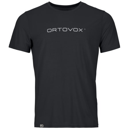 Camiseta funcional de hombre Ortovox 150 Cool Brand Ts M negro Black Raven