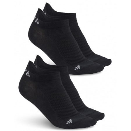 Calcetines Craft Shaftless 2-Pack negro Black