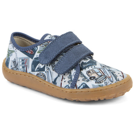 Zapatillas para niños Frodo Barefoot canvas Light Blue azul