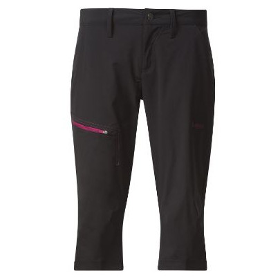 Pantalones de tres cuartos para mujer Bergans Moa Lady Pirate negro Black/Cerise
