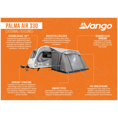 Carpa de autocaravana/furgoneta Vango Palma Air 330
