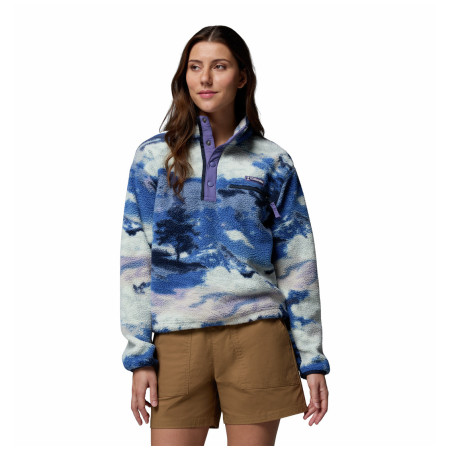 Sudadera de mujer Columbia Helvetia™ II Printed Cropped Half Snap