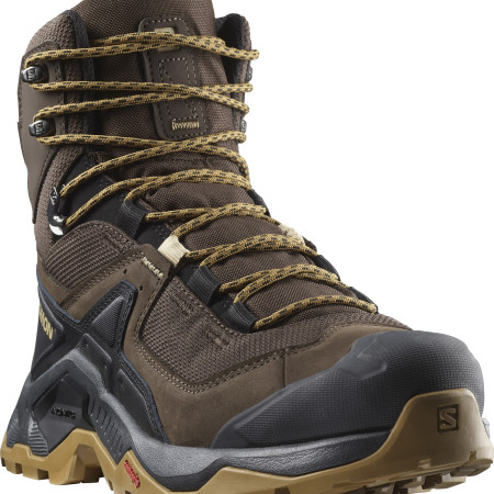 Calzado de senderismo para hombre Salomon Quest Element Gore-Tex negro/marrón Delicioso / Black / Dull Gold