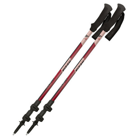 Bastones de senderismo Fizan Trek Pro L rojo dark red
