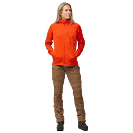 Chaqueta de mujer Fjällräven Abisko Grid Fleece Hoodie W