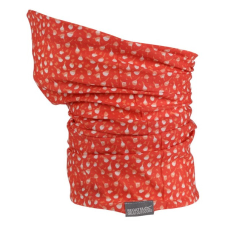 Cuello multiuso para niños Regatta K Print Multitube rojo NeonPeachBud
