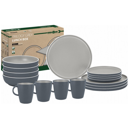 Vajilla Brunner Lunch Box Trilogy Grey