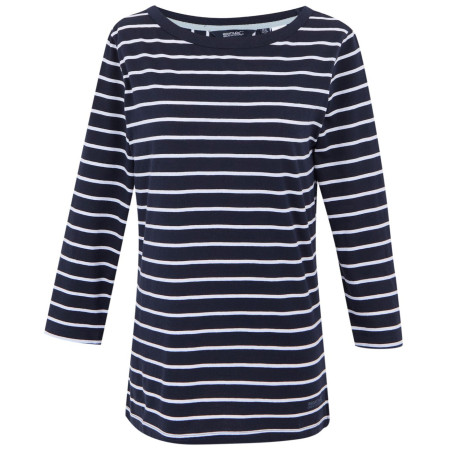 Camiseta de mujer Regatta Baylette Tee II azul Nvy/WhtStrip